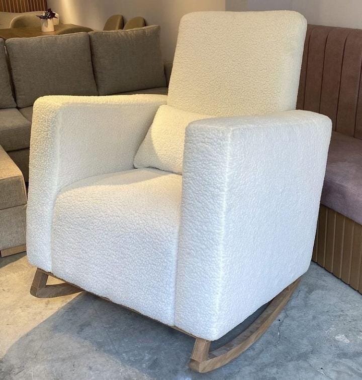 Mecedora Boucle Blanca — RENUEVA DECO